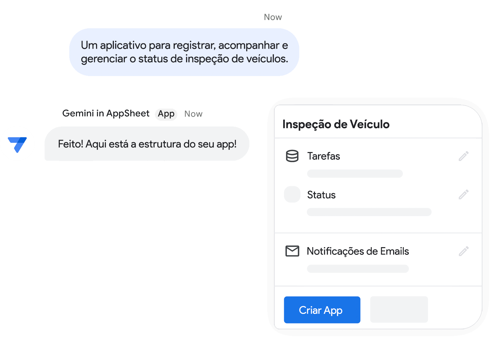 Inteligência Artificial no AppSheet